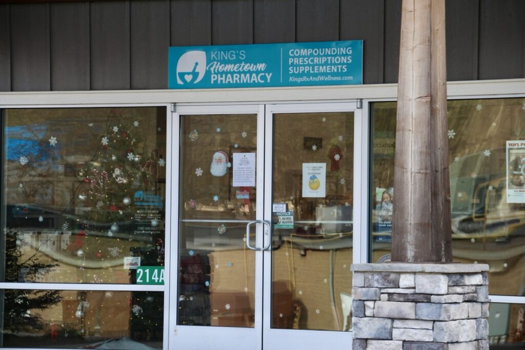 Three law enforcement agencies have been working in earnest to solve the King’s Hometown Pharmacy burglary that occurred last week. Photo by Shawn Jarrard