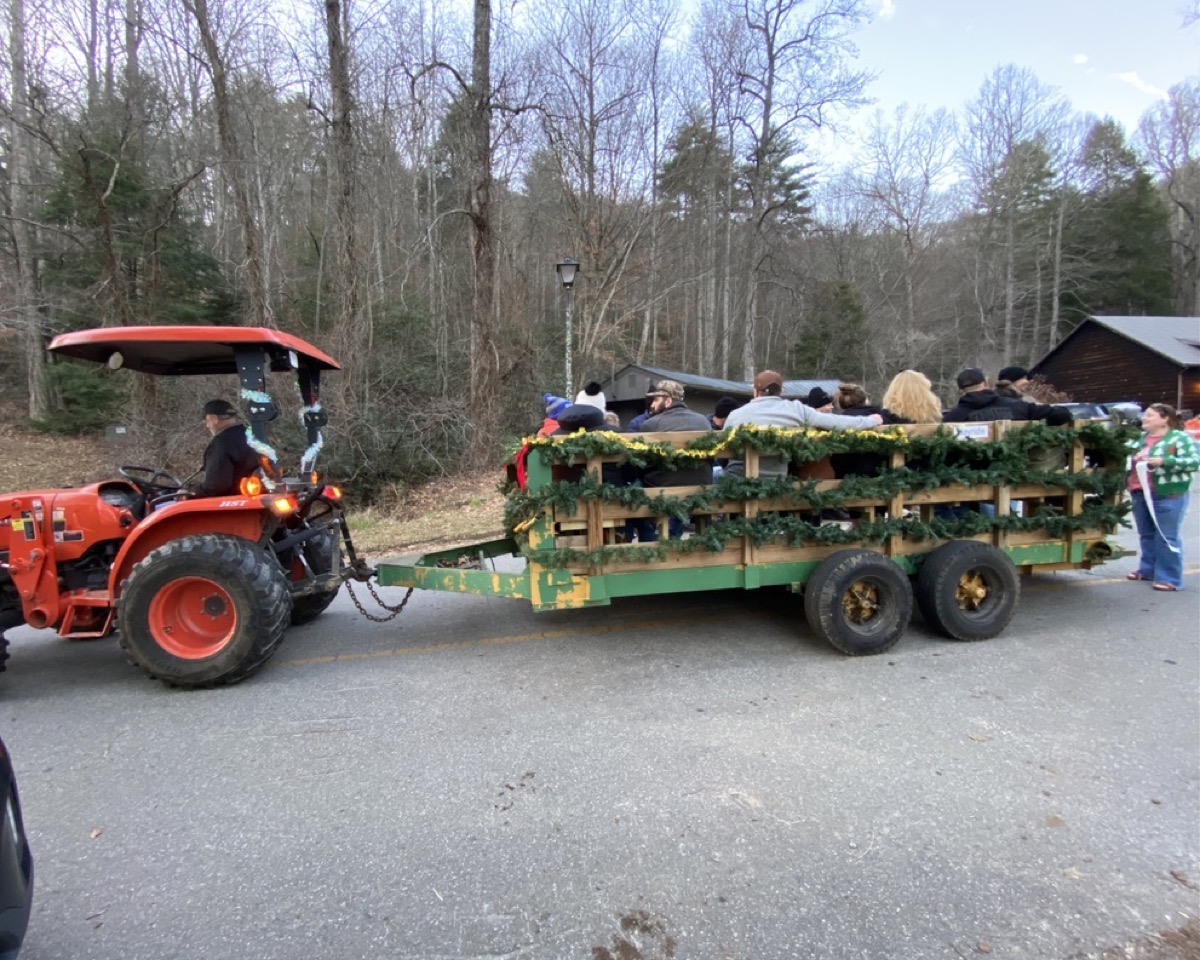 Hayrides returned to the 2025 event after last year’s program had to be moved to Meeks Park to accommodate construction of the new Visitor Center at Vogel State Park. Photo by Samantha Laratta