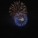 Fireworks light up the sky during the Freedom & Fireworks celebration at Meeks Park in Blairsville, Georgia