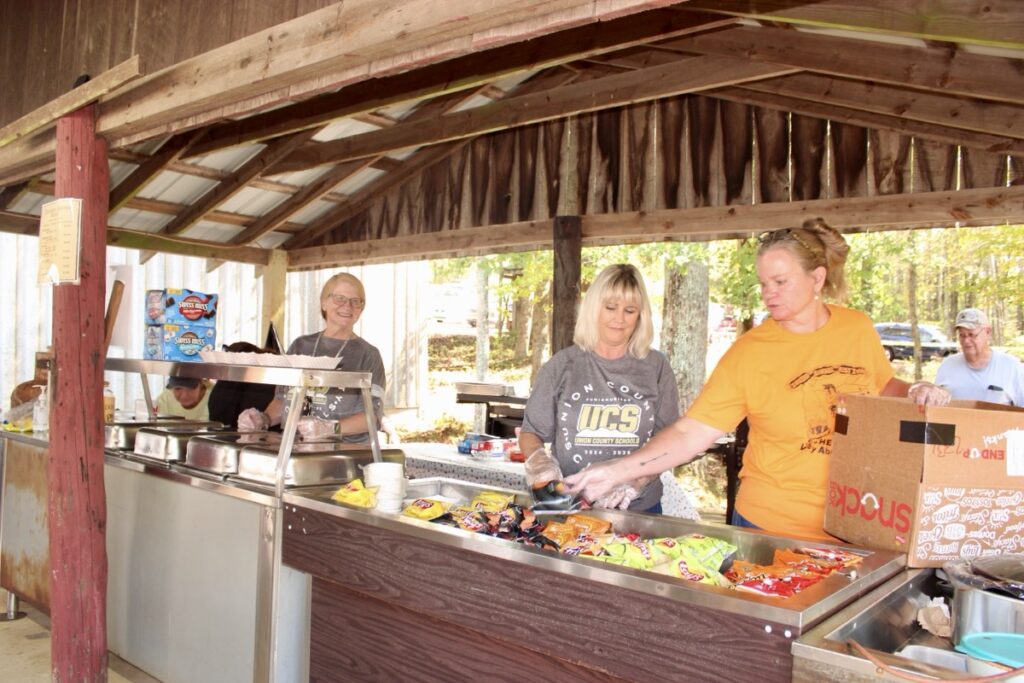 Pictured here during the 2024 Indian Summer Festival, the Woody Gap School Teachers Booth featured food and drinks for festival guests. The booth will return this year. Photo by Brittany Holbrooks