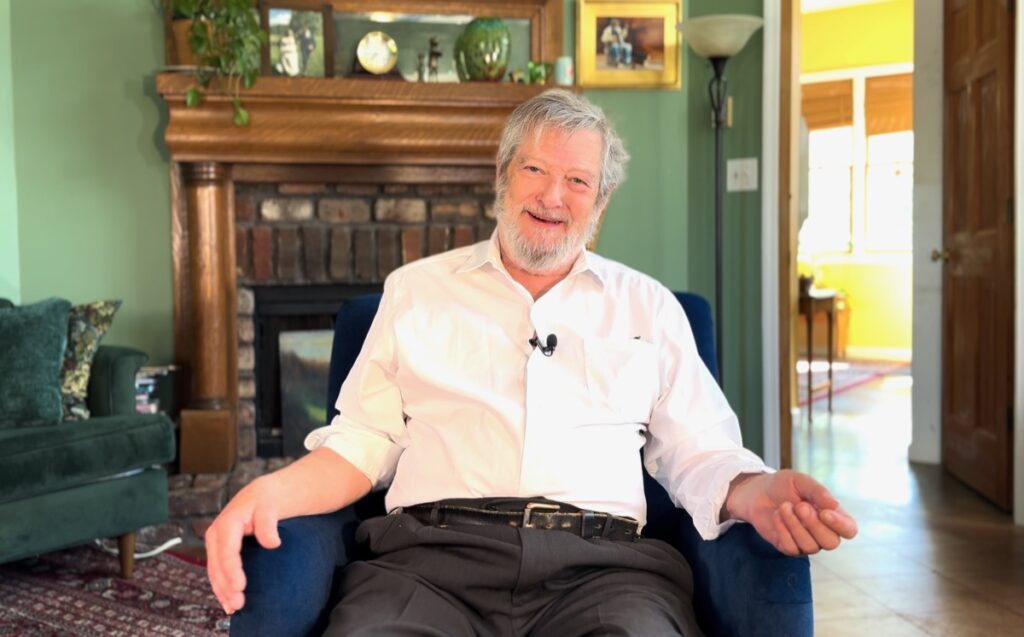 Jan Davidson in the new documentary chronicling his 25-year tenure as director of the John C. Campbell Folk School. Courtesy of Harrison Keely