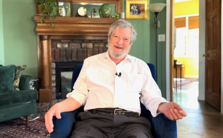 Jan Davidson in the new documentary chronicling his 25-year tenure as director of the John C. Campbell Folk School. Courtesy of Harrison Keely