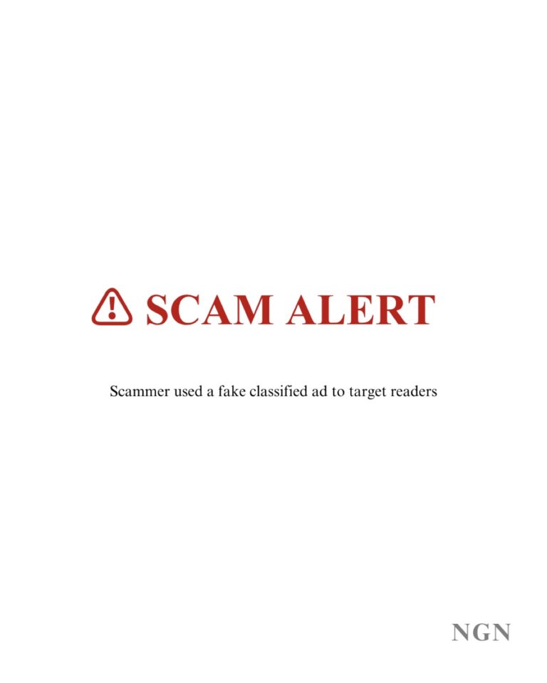 SCAM ALERT graphic
