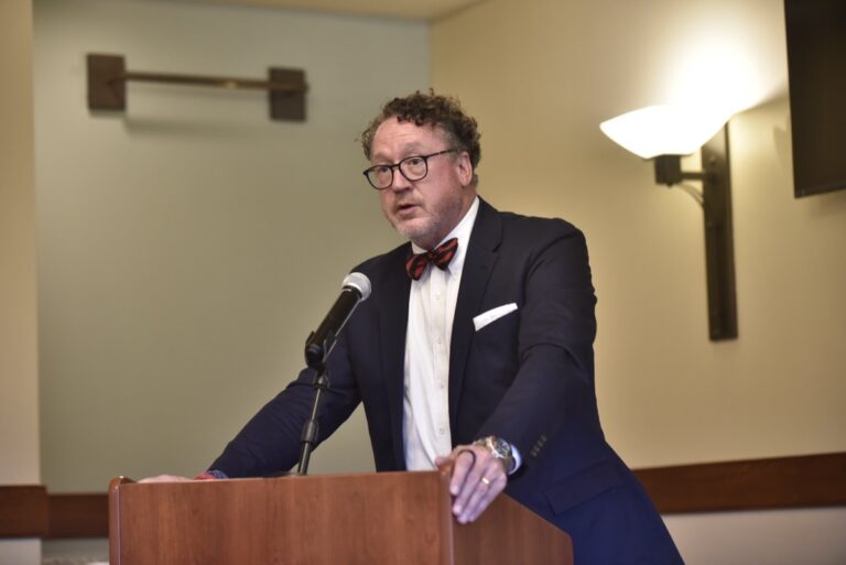 Rex Facer, who heads up the Local Government Unit of the Carl Vinson Institute, provided lots of information on a sole commissioner vs a five-member commission last week. Photo by Todd Forrest