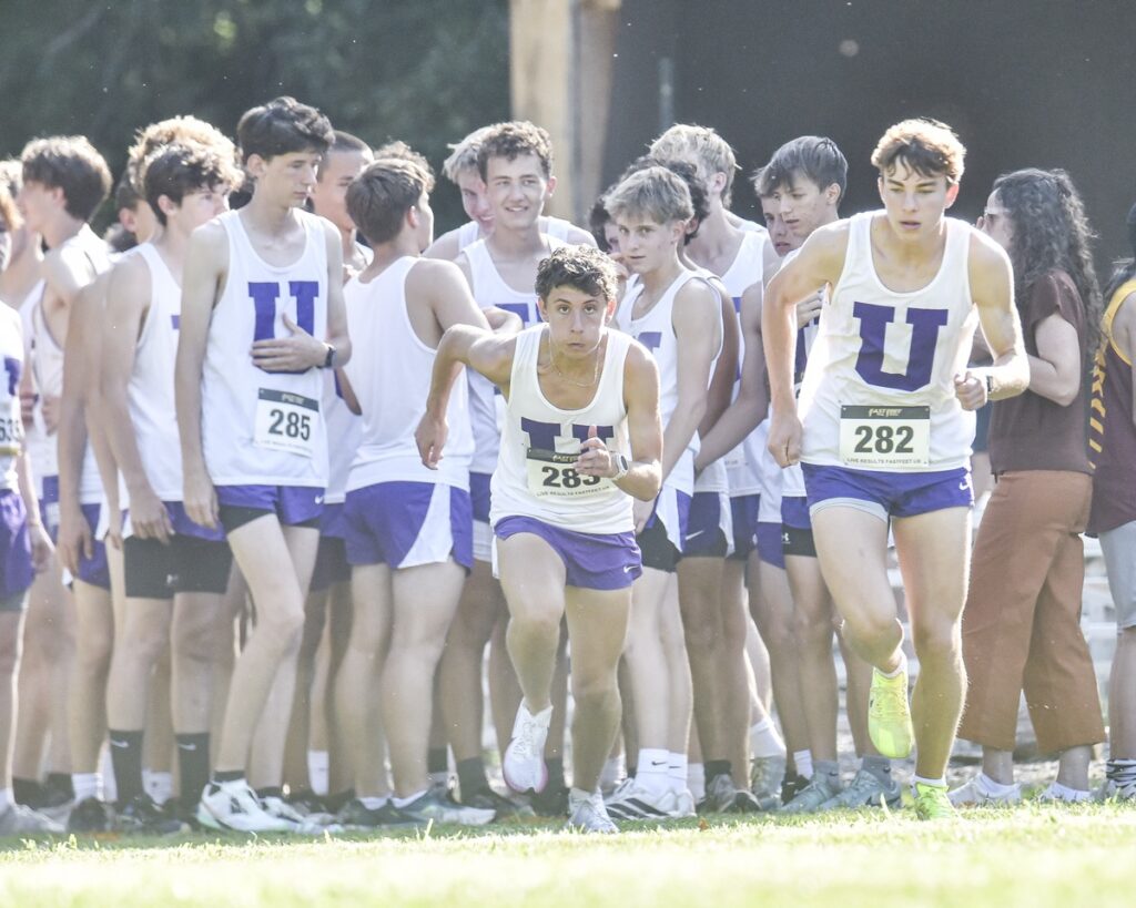 The Union County guys warm up ahead of last month’s race at Meeks Park.