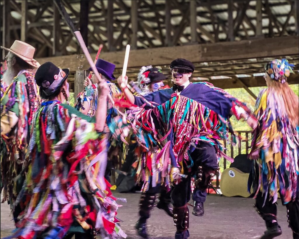 Sky Martinez Performing "As the tides do flow" with the Brasstown Morris Dance Team
