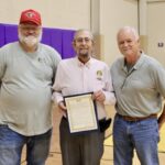 Sole Commissioner Harold Collins was pleased to present the local World Polio Day proclamation to Union County Rotary Foundation Chair Ed Sternberg and local Rotary President Steve Cavanaugh in the October county meeting. Photo by Shawn Jarrard