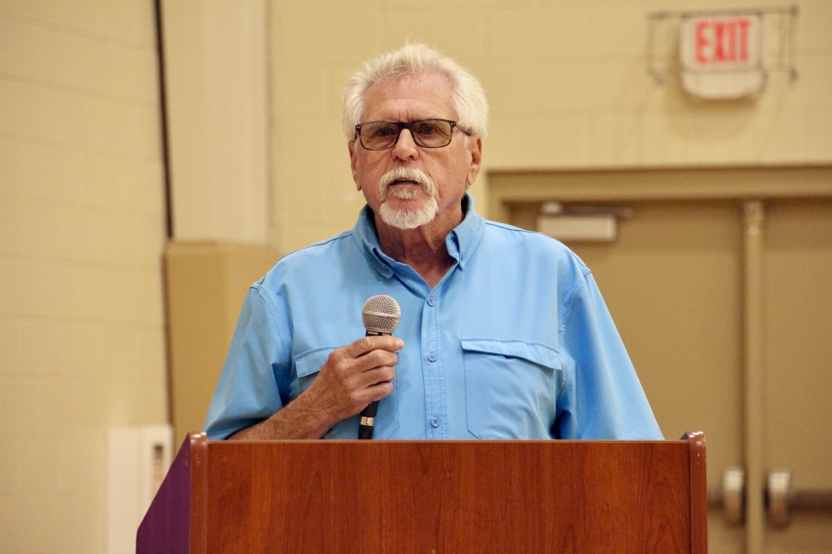 Troy Beaver expressed gratitude for the $8,000 Substance Abuse Grant that New Hope Counseling received at last week’s county meeting. Photo by Shawn Jarrard
