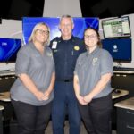 (L-R) 911 Lt. Mille Baxter, 911 Director David Dyer and 911 Dispatcher Amanda Hammond are thrilled to be welcoming the public to the new Union County E-911 Center next week. Photo by Shawn Jarrard