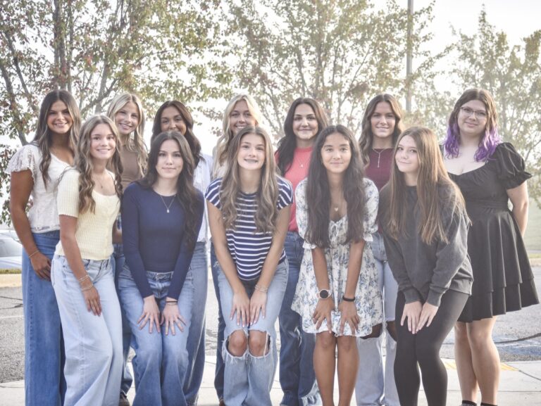 Your 2026-27 UCHS Homecoming Court, (L-R) Back Row: Isabella Anthos, Stella Collins, Abigail Gilley, Kylah Hemphill, Kayleigh Bruce, Samantha Combs, Elisabeth Bryson. Front Row: Chloe Mashburn, Chelsey Alavarez-Maldonado, Brooke Frechette, Holly Veroline and Kelsey Wallace. Not Pictured: Yazmin Hernandez-Ortiz, Teegan Menhennet, Ava Serrano. Photo by Todd Forrest