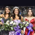 (L-R) 2026 UCHS Homecoming Second Runner-Up Isabella Anthros, Queen Abigail Gilley and First Runner-Up Chelsy Alvarez Maldonado, all seniors. Photo by Todd Forrest