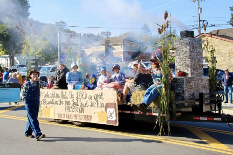 The 2026 Sorghum in the Mountains Festival will eagerly debut Saturday after the first weekend was canceled over Hurricane Isaias concerns. Pictured here: the 2025 Sorghum Parade Float by Day of Grace Baptist Church. Photo by Shawn Jarrard