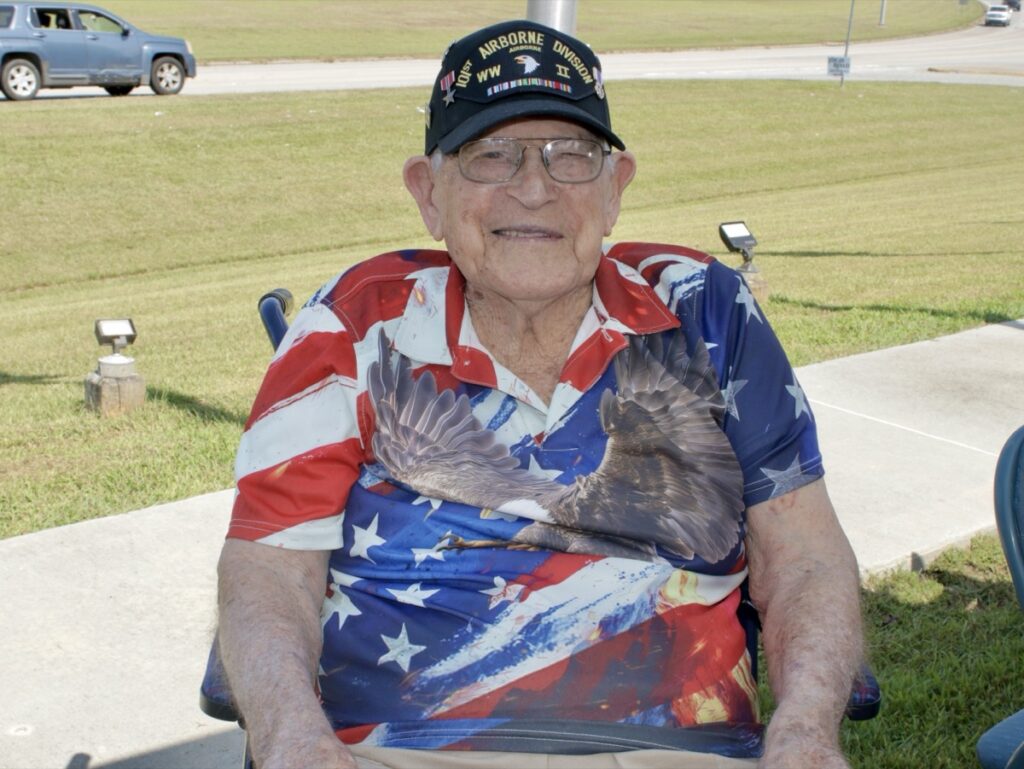 World War II Veteran Dale Noble, 100, attended the Wings of Freedom Foundation Tribute to Heroes annual event honoring POW/MIA service members. Photo by Brittany Holbrooks